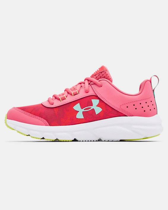 Grade School UA Assert 8 Running Shoes, Pink, pdpMainDesktop image number 1